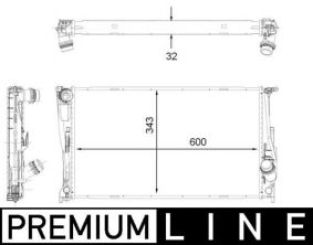 Mahle CR 1923 000P - Chladič vody -