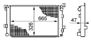 Mahle CR 205 000S - Chladič vody -