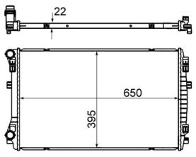 Mahle CR 2054 000S - Chladič vody -