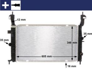 Mahle CR 2120 000S - Chladič vody -