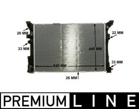 Mahle CR 2170 000P - Chladič vody -