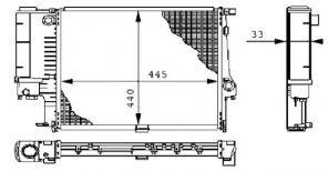 Mahle CR 239 000S - Chladič vody -