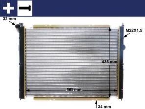 Mahle CR 361 000S - Chladič vody -