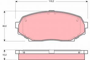 TRW GDB1028 - Brzdové platničky -