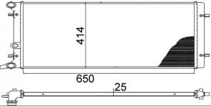 Mahle CR 368 001S - Chladič vody -