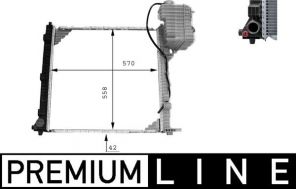Mahle CR 384 000P - Chladič vody -