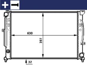 Mahle CR 423 000S - Chladič vody -