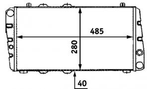 Mahle CR 453 000S - Chladič vody -