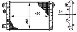 Mahle CR 632 000S - Chladič vody -