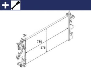 Mahle CR 881 000S - Chladič vody -