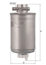Knecht KL 197 - Palivový filter