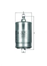 Knecht KL 38 - Palivový filter