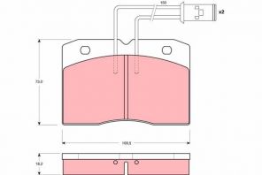 TRW GDB1152 - Brzdové platničky -