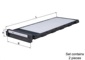 Knecht LA 932/S - Peľový filter