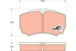 TRW GDB1535 - Brzdové platničky -