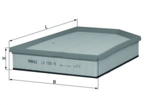 Knecht LX 1591/9 - Vzduchový filter