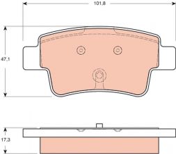 TRW GDB1656 - Brzdové platničky -