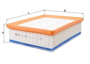 Knecht LX 2031 - Vzduchový filter