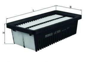 Knecht LX 2035 - Vzduchový filter