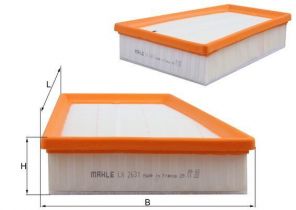 Knecht LX 2631 - Vzduchový filter