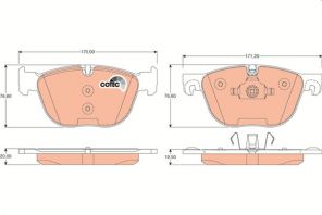 TRW GDB1726 - Brzdové platničky -
