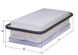 Knecht LX 3187 - Vzduchový filter