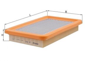 Knecht LX 542 - Vzduchový filter