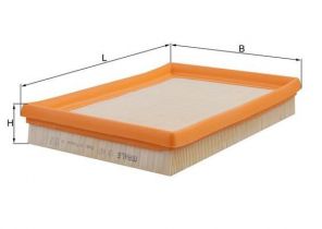 Knecht LX 687 - Vzduchový filter