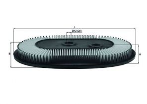 Knecht LX 846 - Vzduchový filter