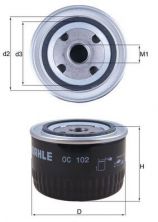 Knecht OC 102 - Olejový filter -