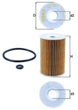 Knecht OX 135/1D - Olejový filter -