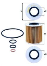 Knecht OX 166/1D - Olejový filter -