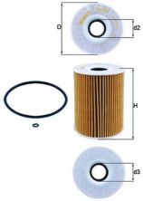 Knecht OX 254D1 - Olejový filter -