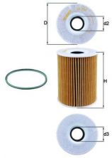 Knecht OX 254D4 - Olejový filter -