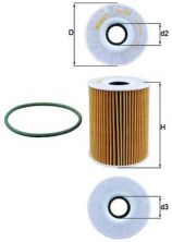 Knecht OX 254D5 - Olejový filter -
