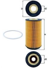 Knecht OX 557D - Olejový filter -