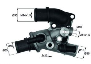 Mahle TI 111 80D - Termostat -