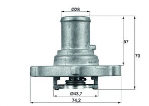 Mahle TI 122 87D - Termostat -