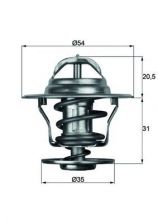 Mahle TX 13 87D - Termostat -