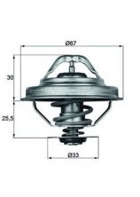 Mahle TX 28 88D - Termostat -