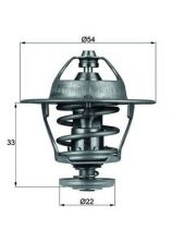 Mahle TX 53 85D - Termostat -