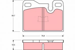 TRW GDB310 - Brzdové platničky -