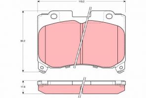 TRW GDB3106 - Brzdové platničky -