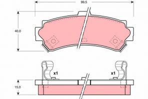 TRW GDB3115 - Brzdové platničky -