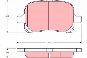 TRW GDB3152 - Brzdové platničky -