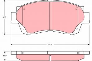 TRW GDB3155 - Brzdové platničky -