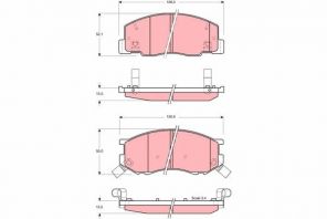 TRW GDB3157 - Brzdové platničky -