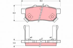 TRW GDB3160 - Brzdové platničky -