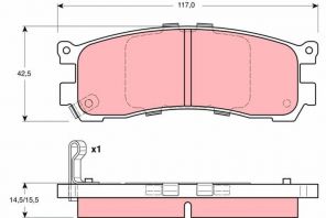 TRW GDB3179 - Brzdové platničky -