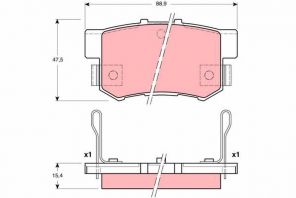 TRW GDB3191 - Brzdové platničky -